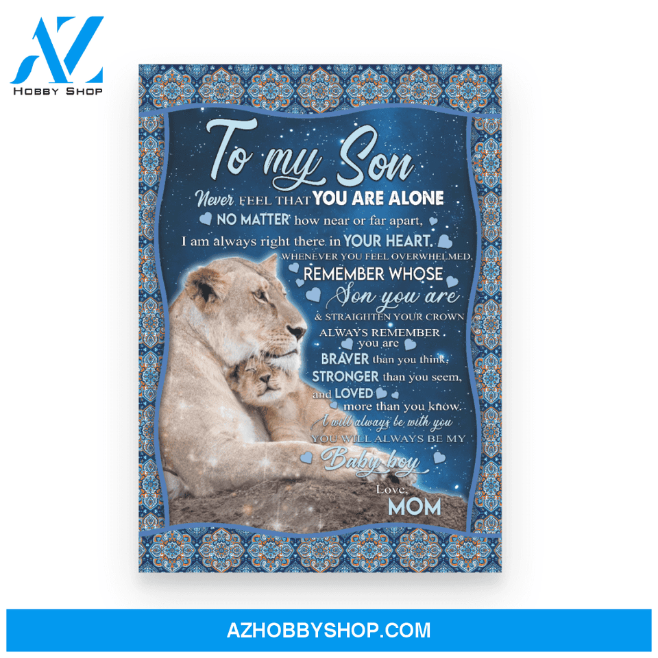 To my Son Poster Canvas