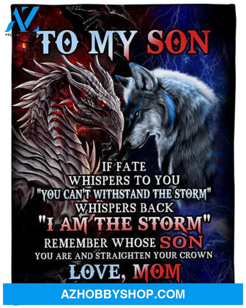 To My Son Remember Whose Son You Are Fleece Blanket - Quilt Blanket Gift For Son Gift For Birthday Family 