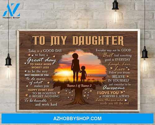 To My Son/Daughter I Love You Forever & Always, Family Custom Poster/Canvas, Gift For Family