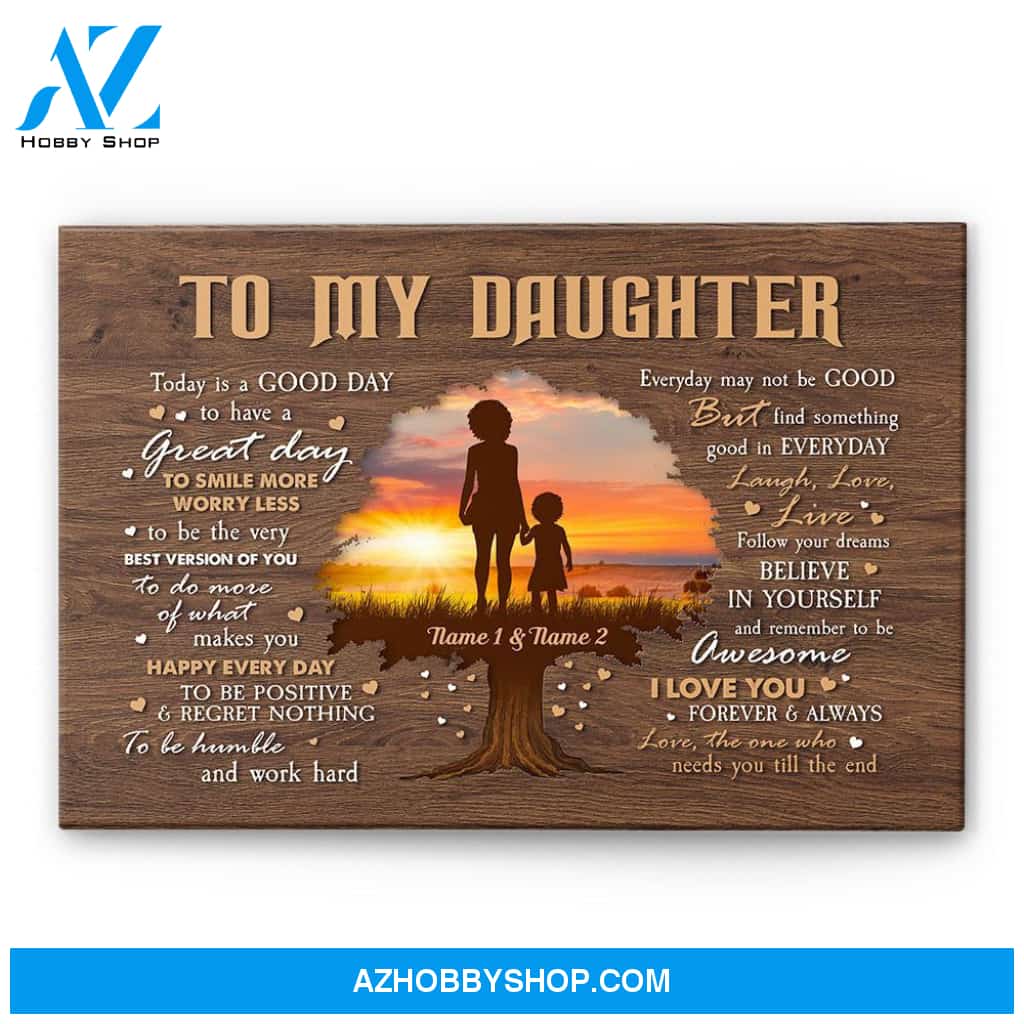 To My Son/Daughter I Love You Forever & Always, Family Custom Poster/Canvas, Gift For Family