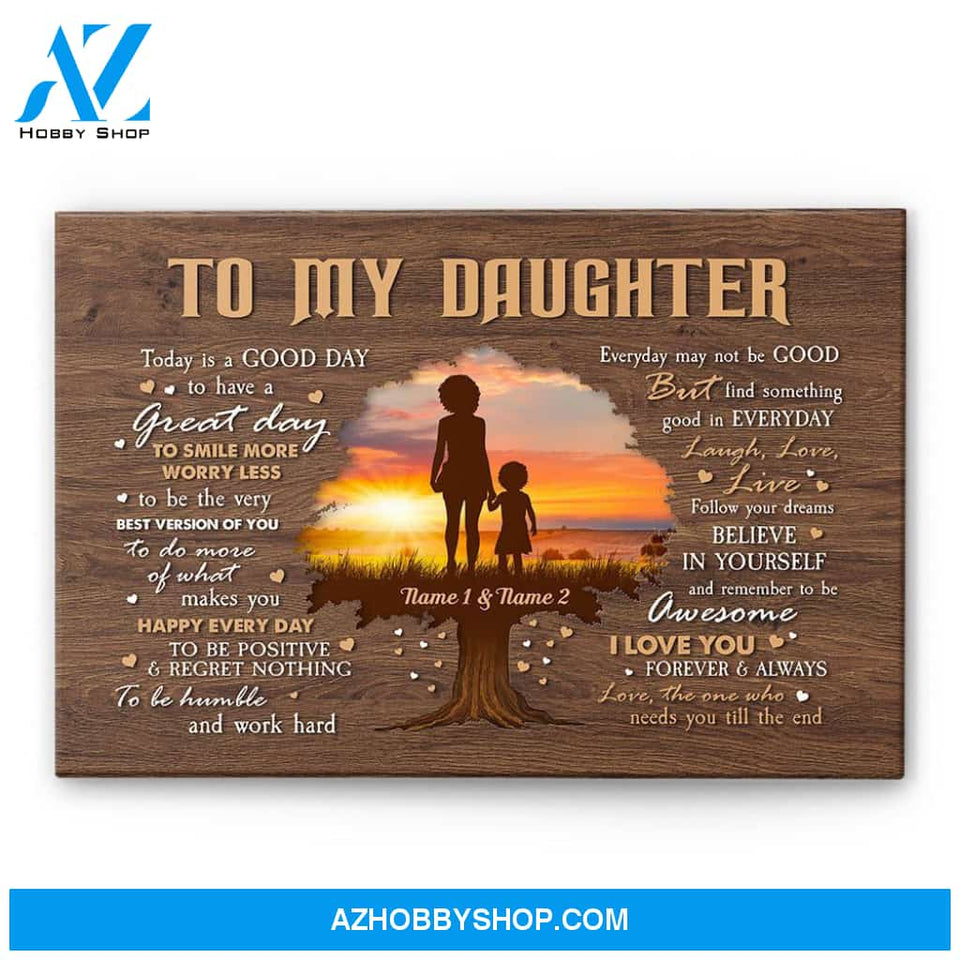 To My Son/Daughter I Love You Forever & Always, Family Custom Poster/Canvas, Gift For Family