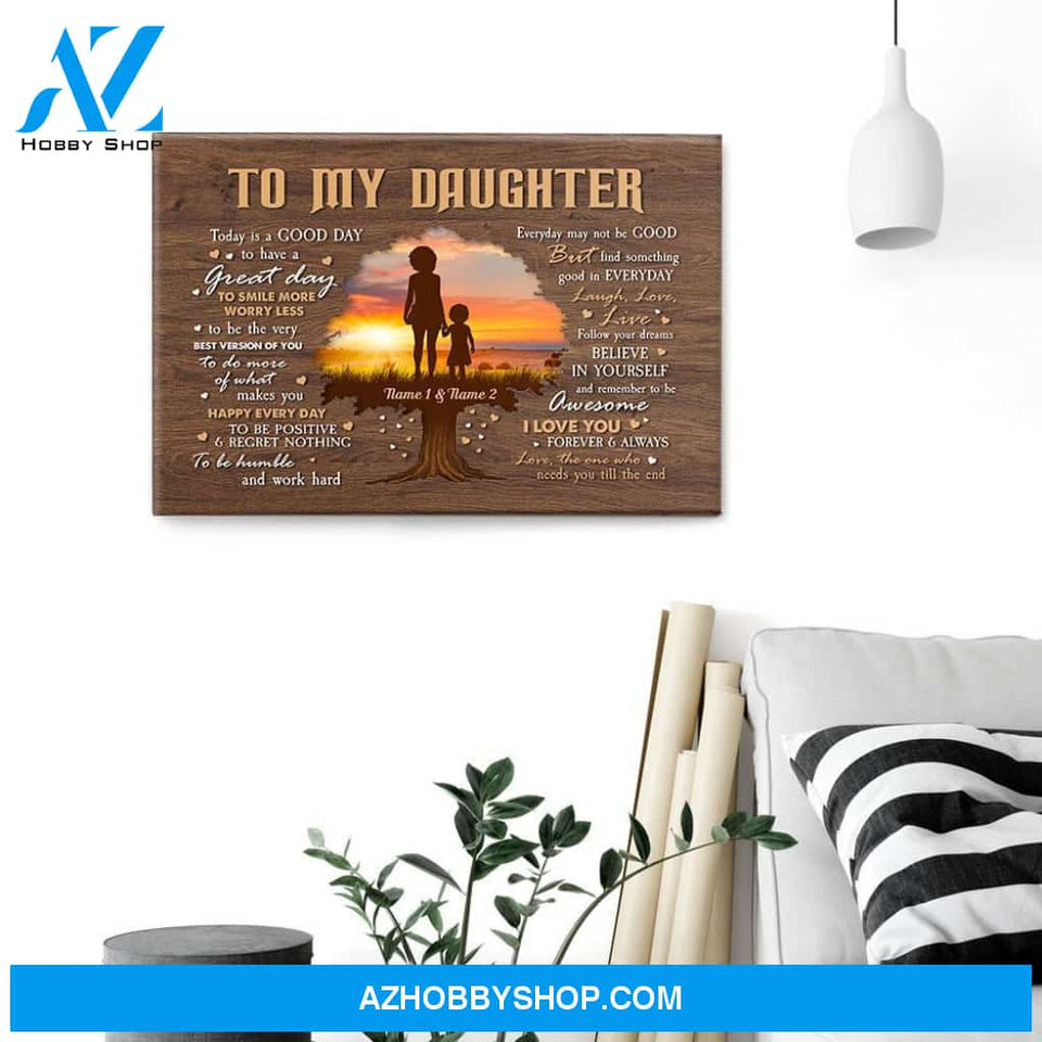 To My Son/Daughter I Love You Forever & Always, Family Custom Poster/Canvas, Gift For Family
