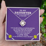 To My Son/Daughter Necklace, Cuban Link Chain, Love Knot Necklace