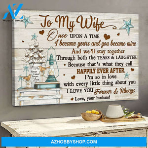 To my wife - Accessory - I love you forever and always - Family Landscape Canvas Prints, Wall Art