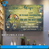 To my wife - Bird couple - You are the best thing that ever happened to me - Landscape Canvas Prints, Wall Art