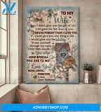 To my wife - bird home - Never forget that I love you - Couple Portrait Canvas Prints, Wall Art