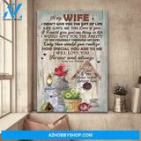 To my wife - Birdhouse - Life gave me the love of you - Couple Portrait Canvas Prints, Wall Art