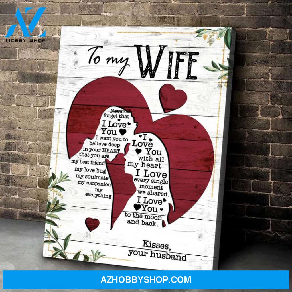 To My Wife Couple Anniversary Canvas Gift For Wife