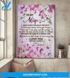 To my wife - Couple of hummingbird - You make me smile in a special way - Couple Portrait Canvas Prints, Wall Art