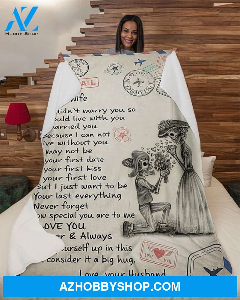 To My Wife Fleece Blanket Best Friend Gifts