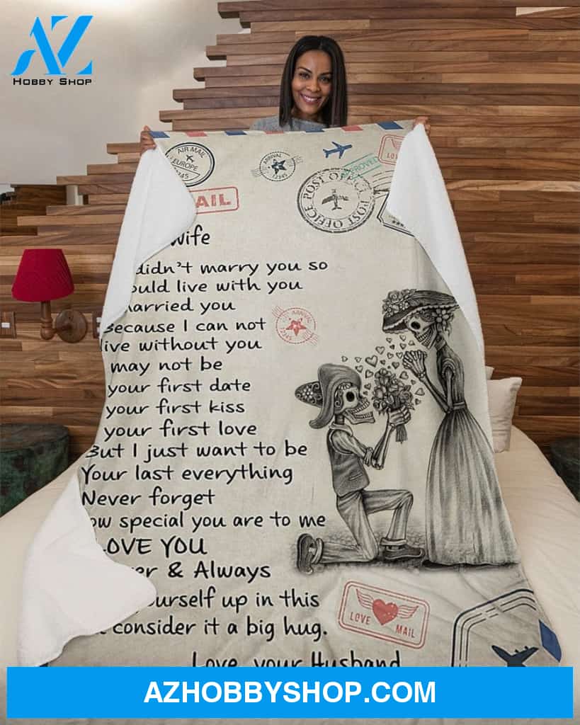 To My Wife Fleece Blanket Best Friend Gifts
