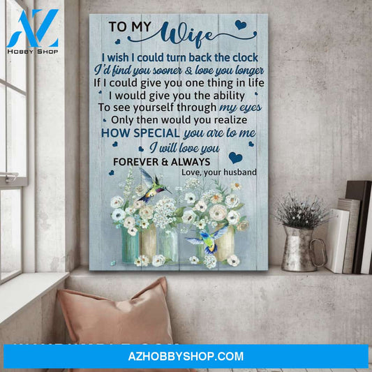 To my wife - Flower jars - How special you are to me - Portrait Canvas Prints, Wall Art