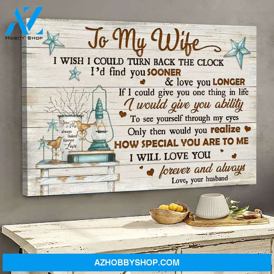 To my wife - How special you are to me - Couple Landscape Canvas Prints, Wall Art