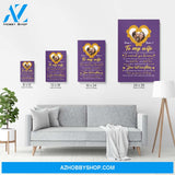 To My Wife I Didn't Marry You So I Could Live With You, Couple Custom Poster/Canvas, Gift For Partner, Couple Anniversary Gift, Husband & Wife