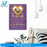 To My Wife I Didn't Marry You So I Could Live With You, Couple Custom Poster/Canvas, Gift For Partner, Couple Anniversary Gift, Husband & Wife
