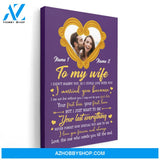 To My Wife I Didn't Marry You So I Could Live With You, Couple Custom Poster/Canvas, Gift For Partner, Couple Anniversary Gift, Husband & Wife