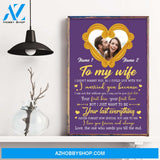 To My Wife I Didn't Marry You So I Could Live With You, Couple Custom Poster/Canvas, Gift For Partner, Couple Anniversary Gift, Husband & Wife