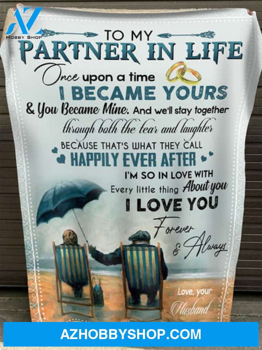To My Wife I Love You Forever And Always, Fleece Blanket - Quilt Blanket, For Wife, Valentine's Day, Gift For Couple, For Couple, From Husband To Wife