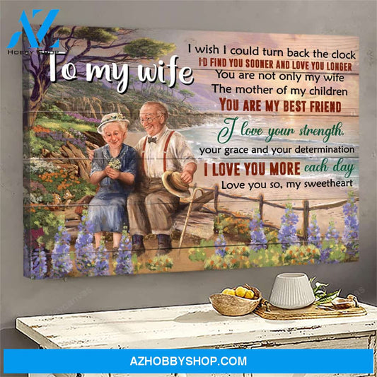 To my wife - I love you more each day - Family Landscape Canvas Prints - Wall Art