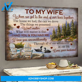 To my wife - I love you unconditionally Family Landscape Canvas Prints, Wall Art
