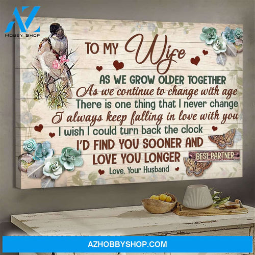 To my wife - I will always keep falling in love with you - Couple Landscape Canvas Prints, Wall Art