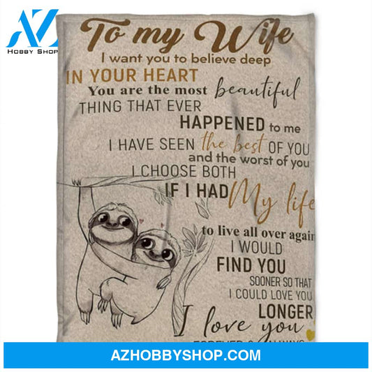 To My Wife, In Your Heart You Are The Most Beautiful, Gift For Wife Family 