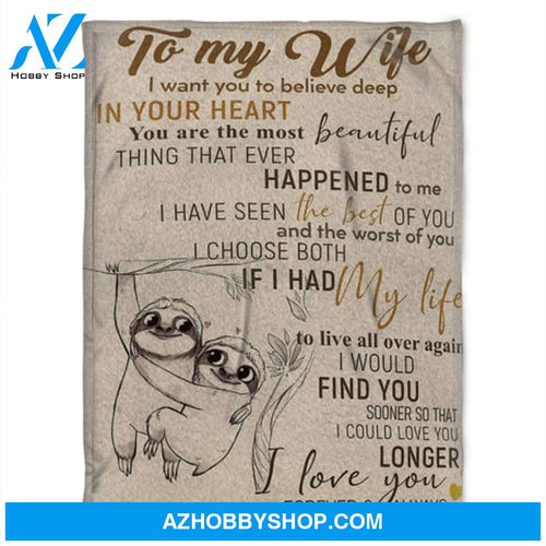 To My Wife, In Your Heart You Are The Most Beautiful, Gift For Wife Family 