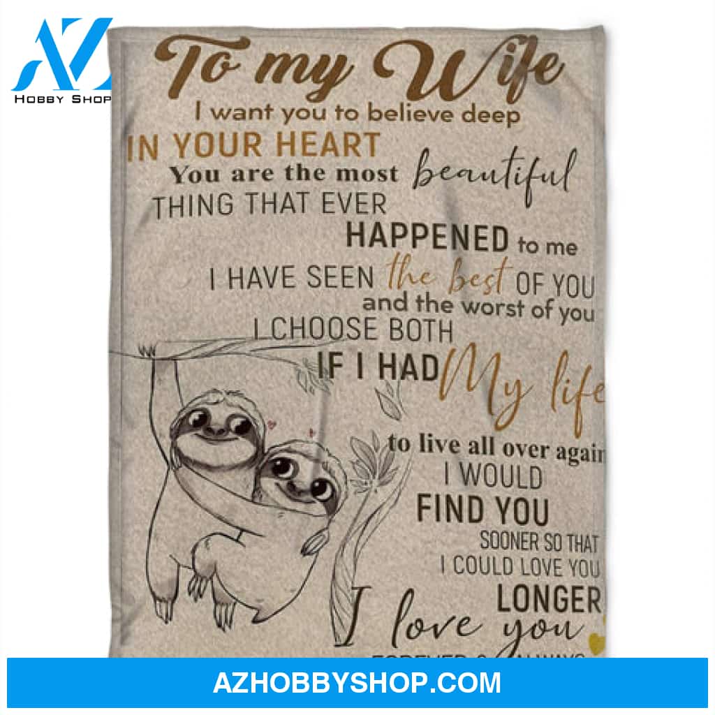 To My Wife, In Your Heart You Are The Most Beautiful, Gift For Wife Family 