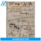 To My Wife, In Your Heart You Are The Most Beautiful, Gift For Wife Family 