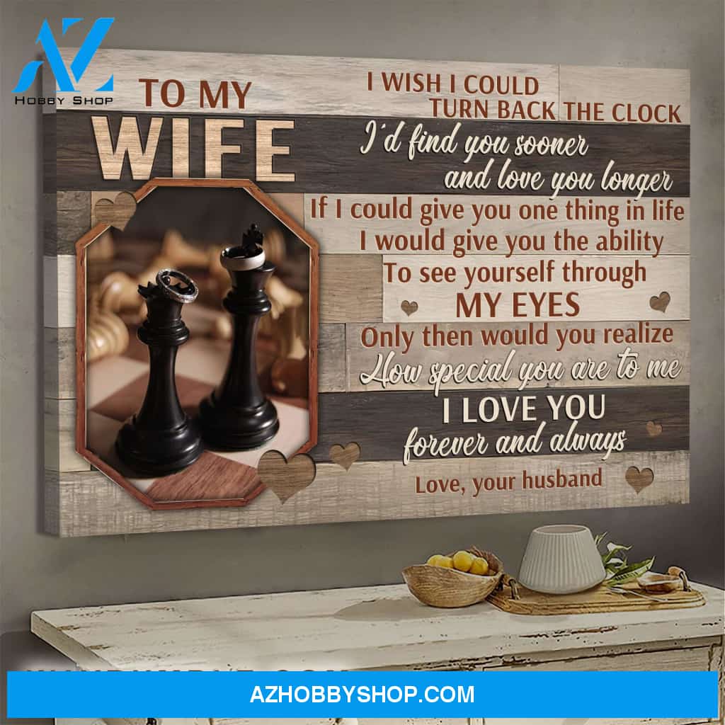 To my wife - King and Queen - I love you forever and always - Couple Landscape Canvas Prints, Wall Art