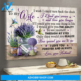 To my wife - Lavender and hummingbird - In my eye you are special - Couple Landscape Canvas Prints, Wall Art