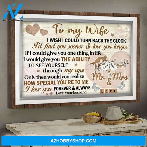 To my wife - Mr & Mrs Forever Love - I love you forever & always - Couple Landscape Canvas Prints, Wall Art