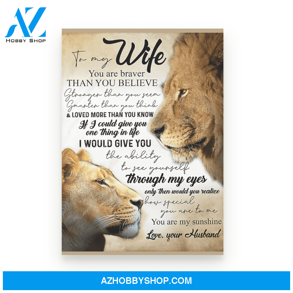 To my Wife Poster Canvas