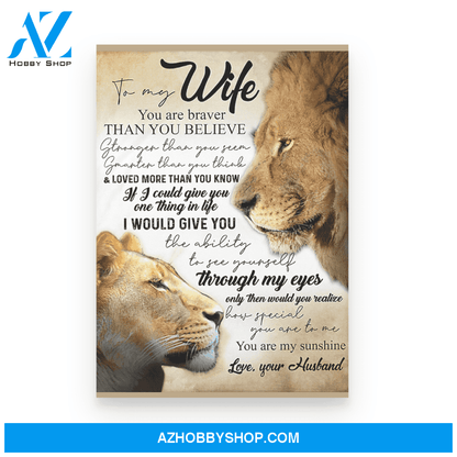 To my Wife Poster Canvas