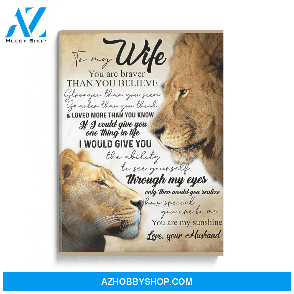 To my Wife Poster Canvas