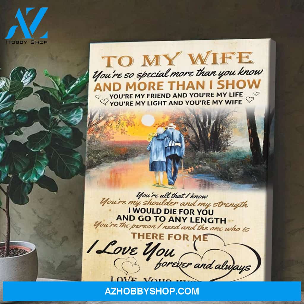 To My Wife Special More Than You Know Poster Canvas Gift For Wife From Husband