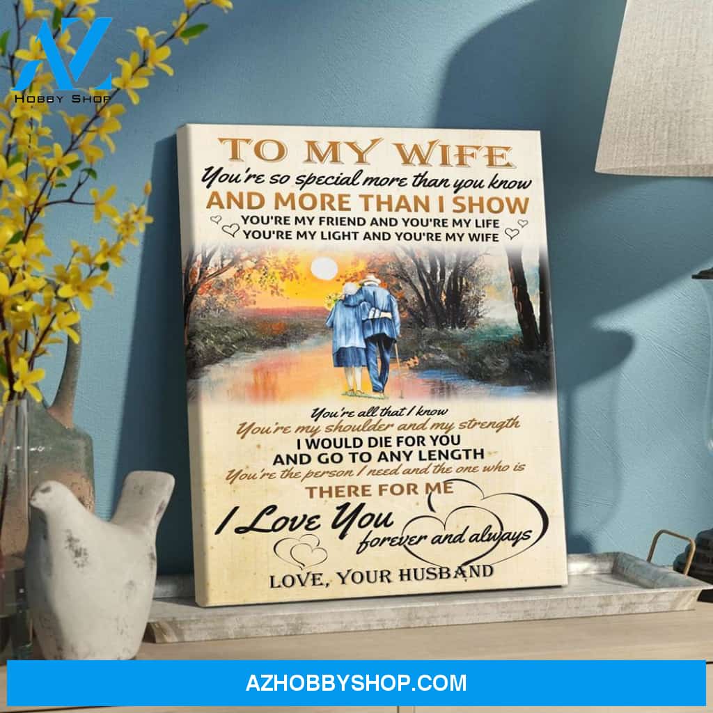 To My Wife Special More Than You Know Poster Canvas Gift For Wife From Husband