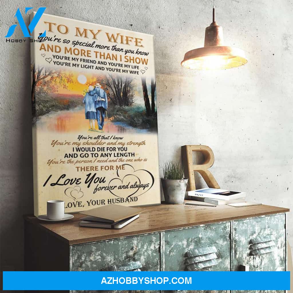 To My Wife Special More Than You Know Poster Canvas Gift For Wife From Husband
