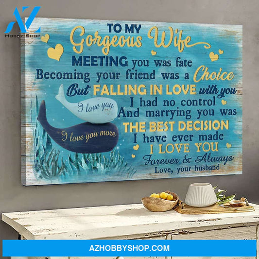 To my wife - under the sea - I love you forever and always - Landscape Canvas Prints, Wall Art