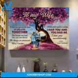 To my wife - Upon the beautiful hill - What will matter is that we had we had each other - Couple Landscape Canvas Prints, Wall Art