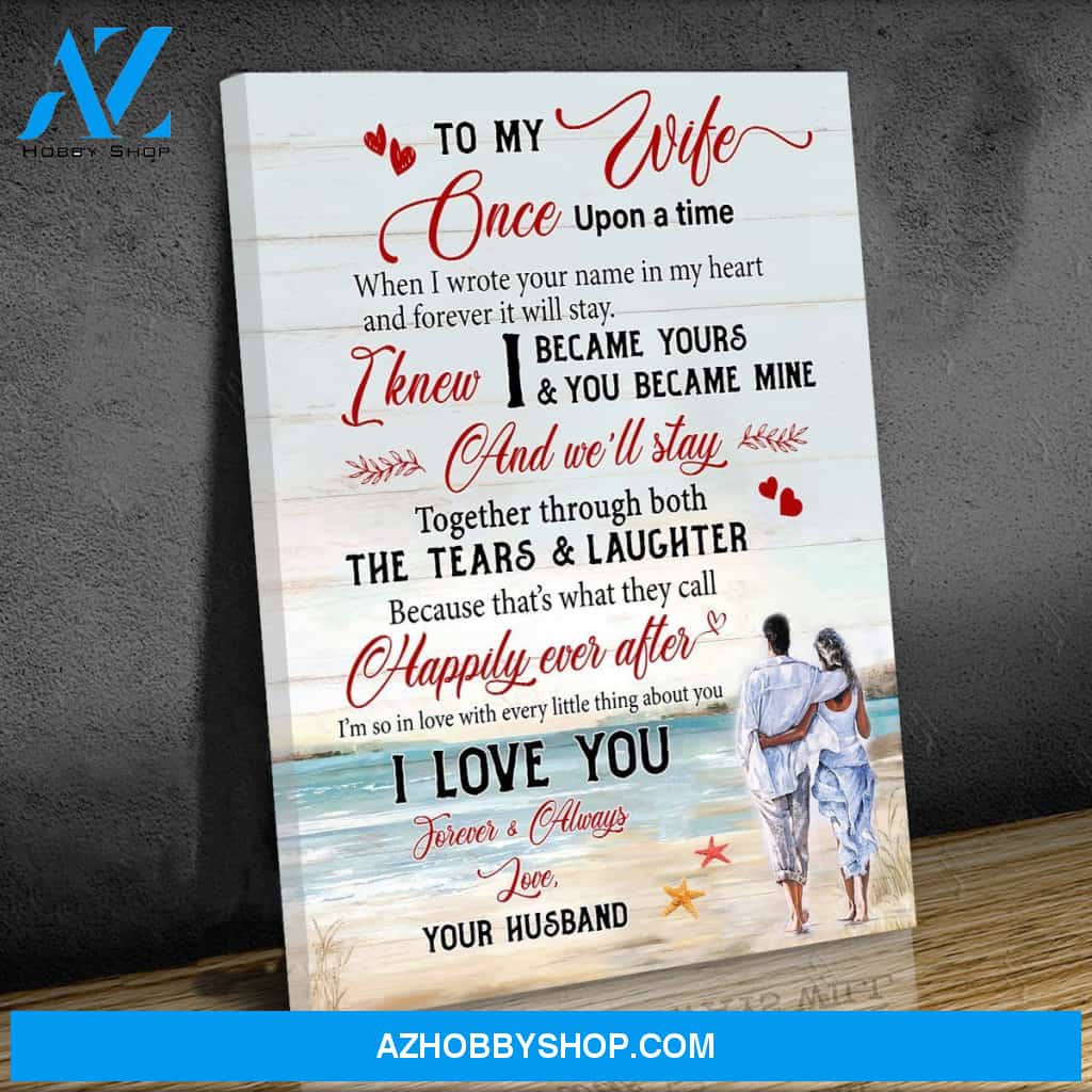 To My Wife Valentine Gift For My Wife Canvas Wall Art, Wall Decor Visual Art