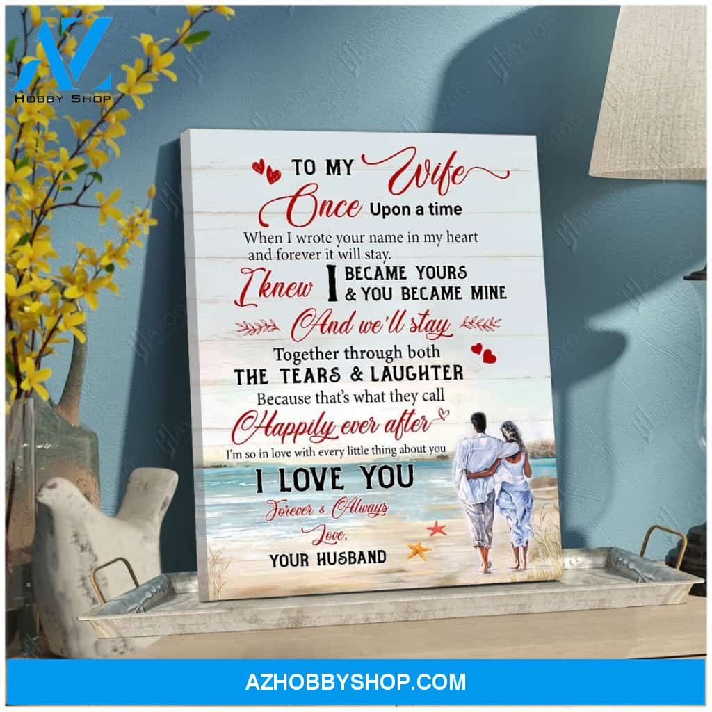 To My Wife Valentine Gift For My Wife Canvas Wall Art, Wall Decor Visual Art