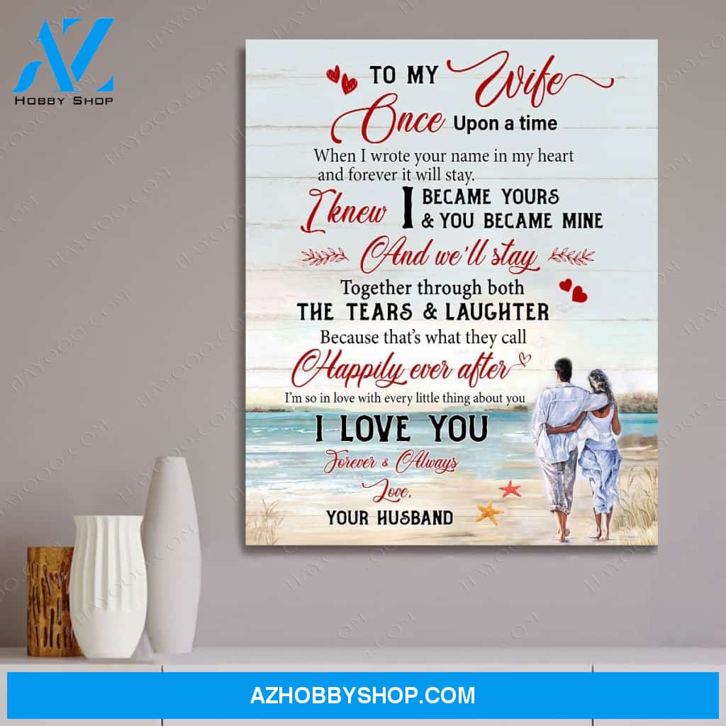 To My Wife Valentine Gift For My Wife Canvas Wall Art, Wall Decor Visual Art