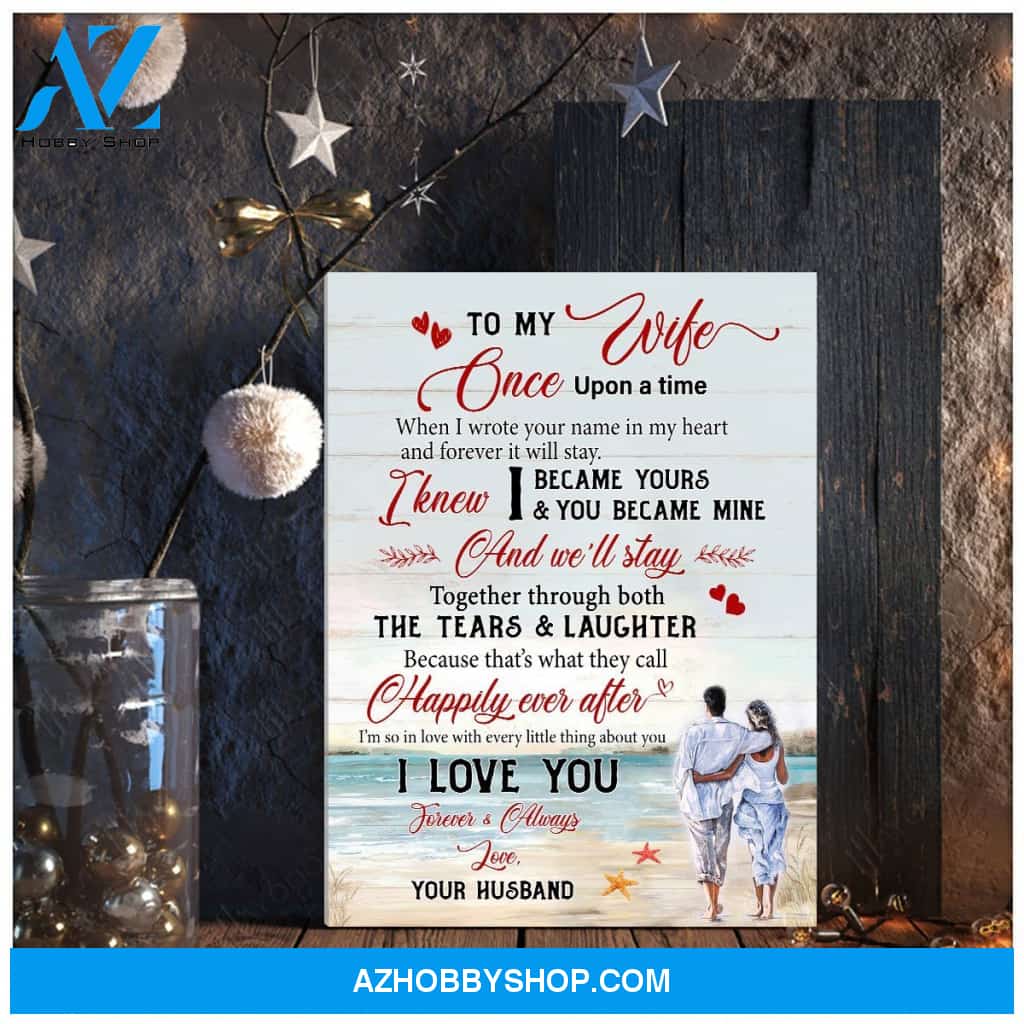 To My Wife Valentine Gift For My Wife Canvas Wall Art, Wall Decor Visual Art