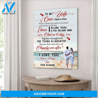 To My Wife Valentine Gift For My Wife Canvas Wall Art, Wall Decor Visual Art