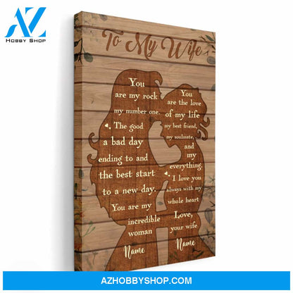 To My Wife - You Are The Love Of My Life, LGBT Custom Poster/Canvas, Gift For LGBT Couple