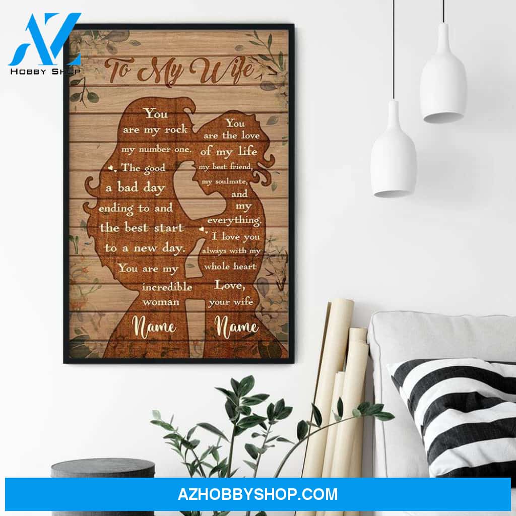 To My Wife - You Are The Love Of My Life, LGBT Custom Poster/Canvas, Gift For LGBT Couple