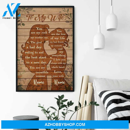 To My Wife - You Are The Love Of My Life, LGBT Custom Poster/Canvas, Gift For LGBT Couple