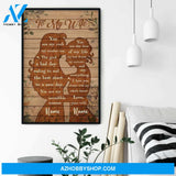 To My Wife - You Are The Love Of My Life, LGBT Custom Poster/Canvas, Gift For LGBT Couple