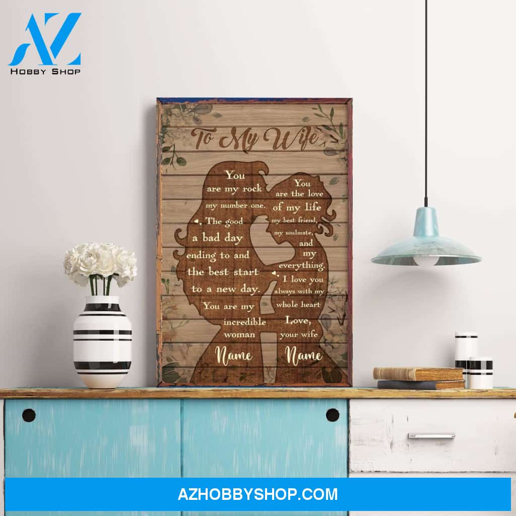 To My Wife - You Are The Love Of My Life, LGBT Custom Poster/Canvas, Gift For LGBT Couple